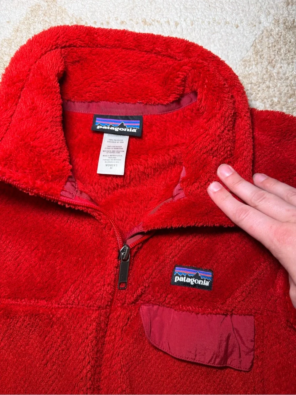 Patagonia Women’s Red Fleece Jacket - Cozy Zip-Up
